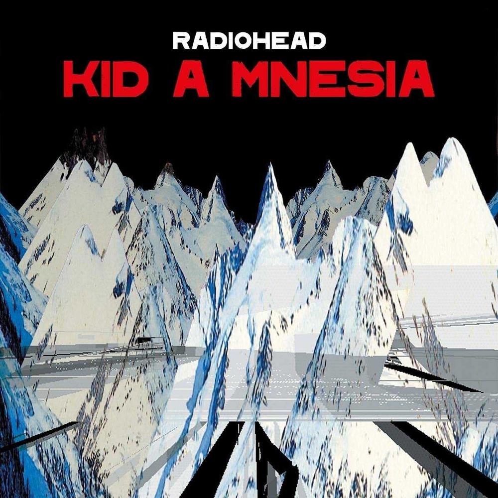 Radiohead KID A MNESIA 3CD box set showing cover artwork and three-disc packaging labeled Kid A Amnesiac Kid Amnesiae