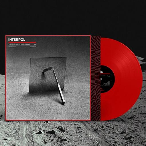 Interpol The Other Side Of Make-Believe red vinyl LP with album cover and red disc visible