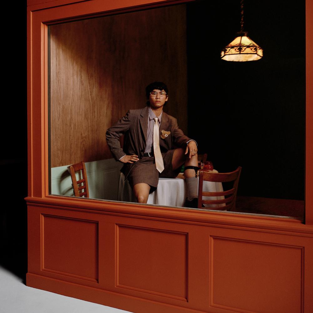 Grentperez Backflips In A Restaurant custard yellow vinyl LP pressing with FAST FRIENDS label and tracklist sleeve