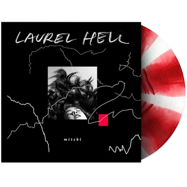 Laurel Hell ruby and white bloom 12-inch vinyl LP with printed outer sleeve showing original album artwork