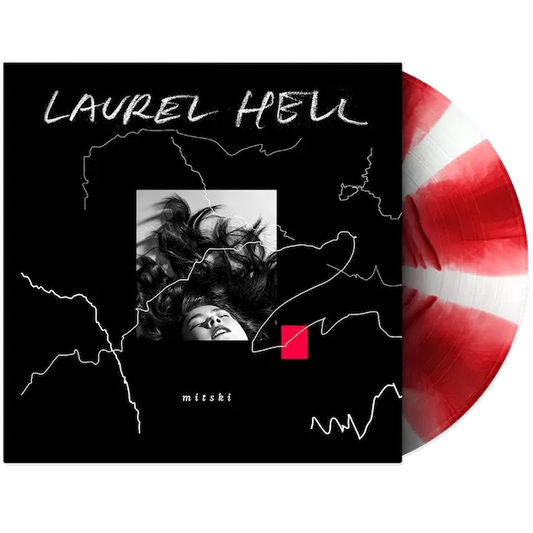 Laurel Hell ruby and white bloom 12-inch vinyl LP with printed outer sleeve showing original album artwork