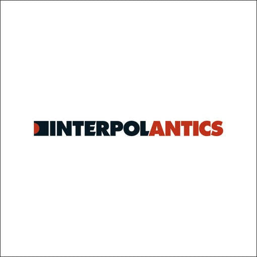 Interpol Antics black 12-inch vinyl LP with front cover artwork and black record visible