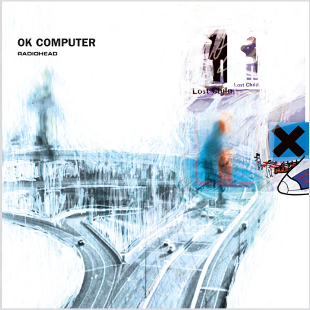 Radiohead OK Computer 2LP vinyl gatefold sleeve XL Recordings label XLLP781 with two black discs