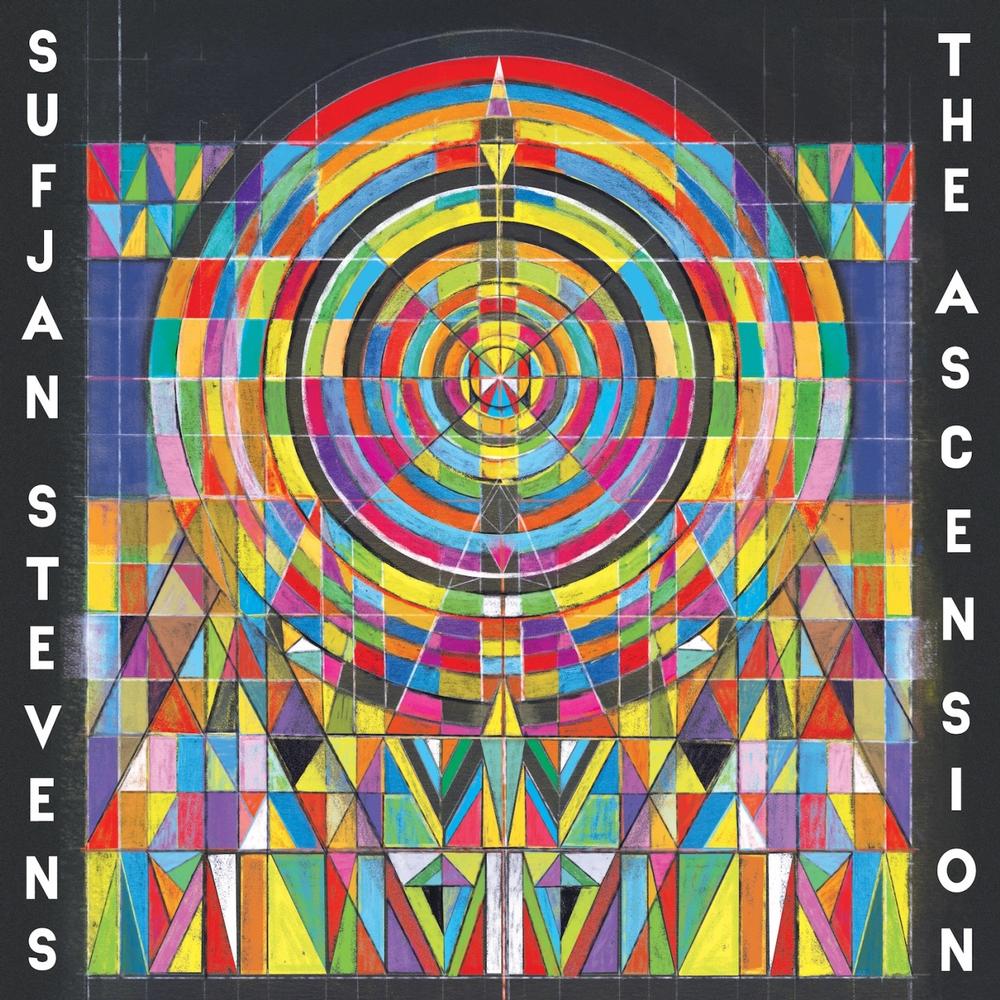 Sufjan Stevens The Ascension limited edition clear 2LP vinyl with jacket and 16-page booklet visible