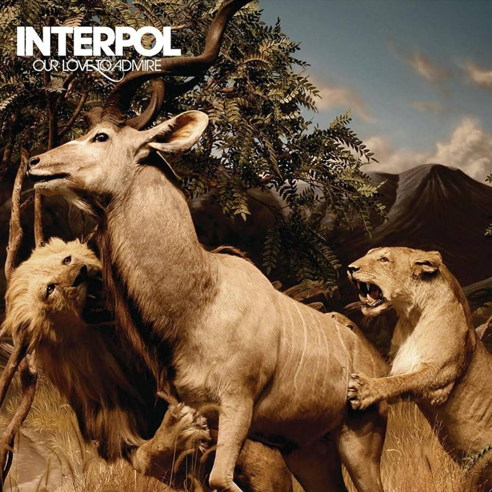 Interpol Our Love To Admire black 2LP vinyl with album cover art and Capitol Records attribution