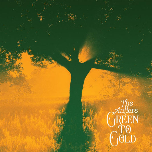 The Antlers Green to Gold opaque tan vinyl LP with album title visible on sleeve