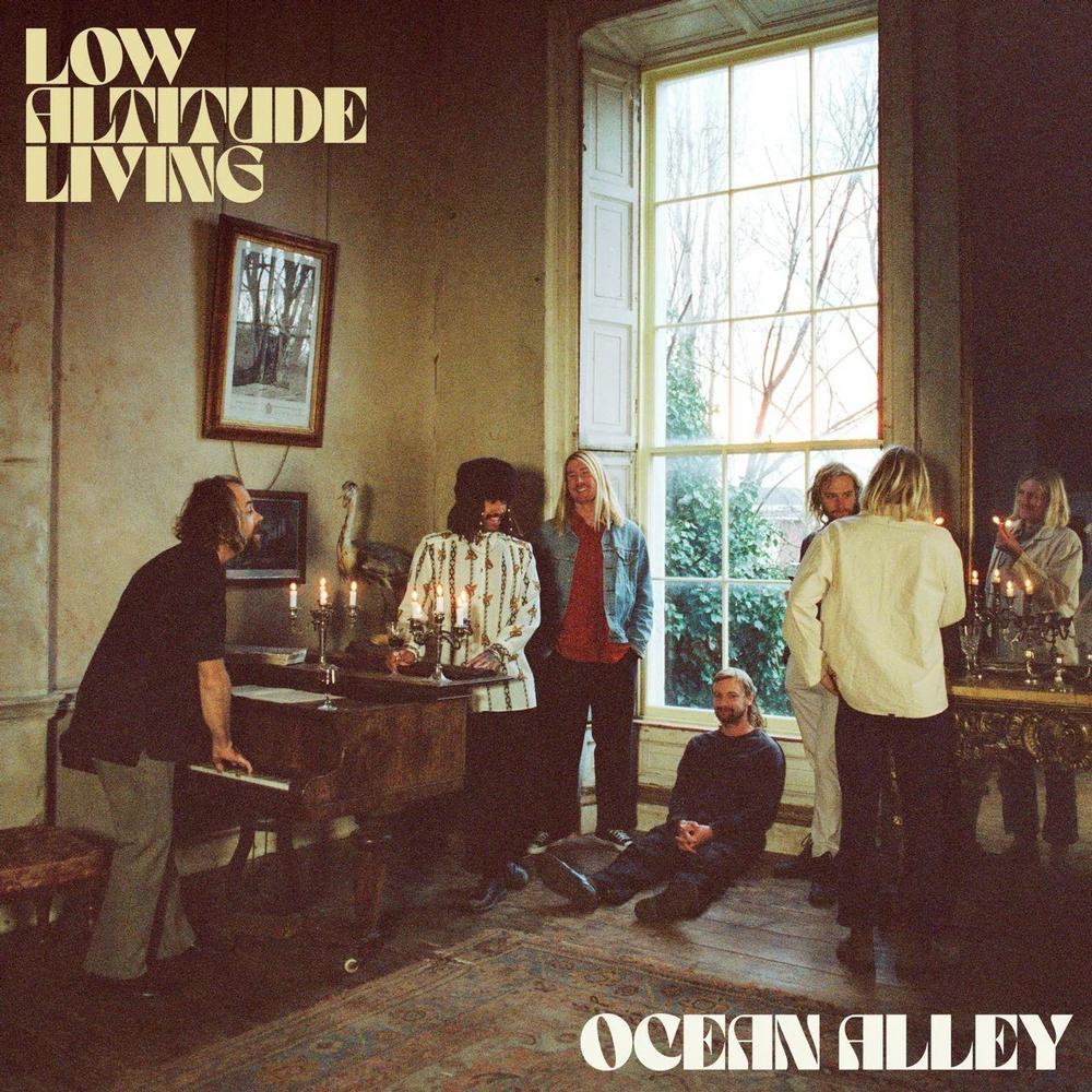 Ocean Alley Low Altitude Living clear 2LP showing clear vinyl discs and album cover art with band imagery