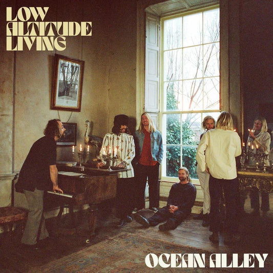 Ocean Alley Low Altitude Living clear 2LP showing clear vinyl discs and album cover art with band imagery