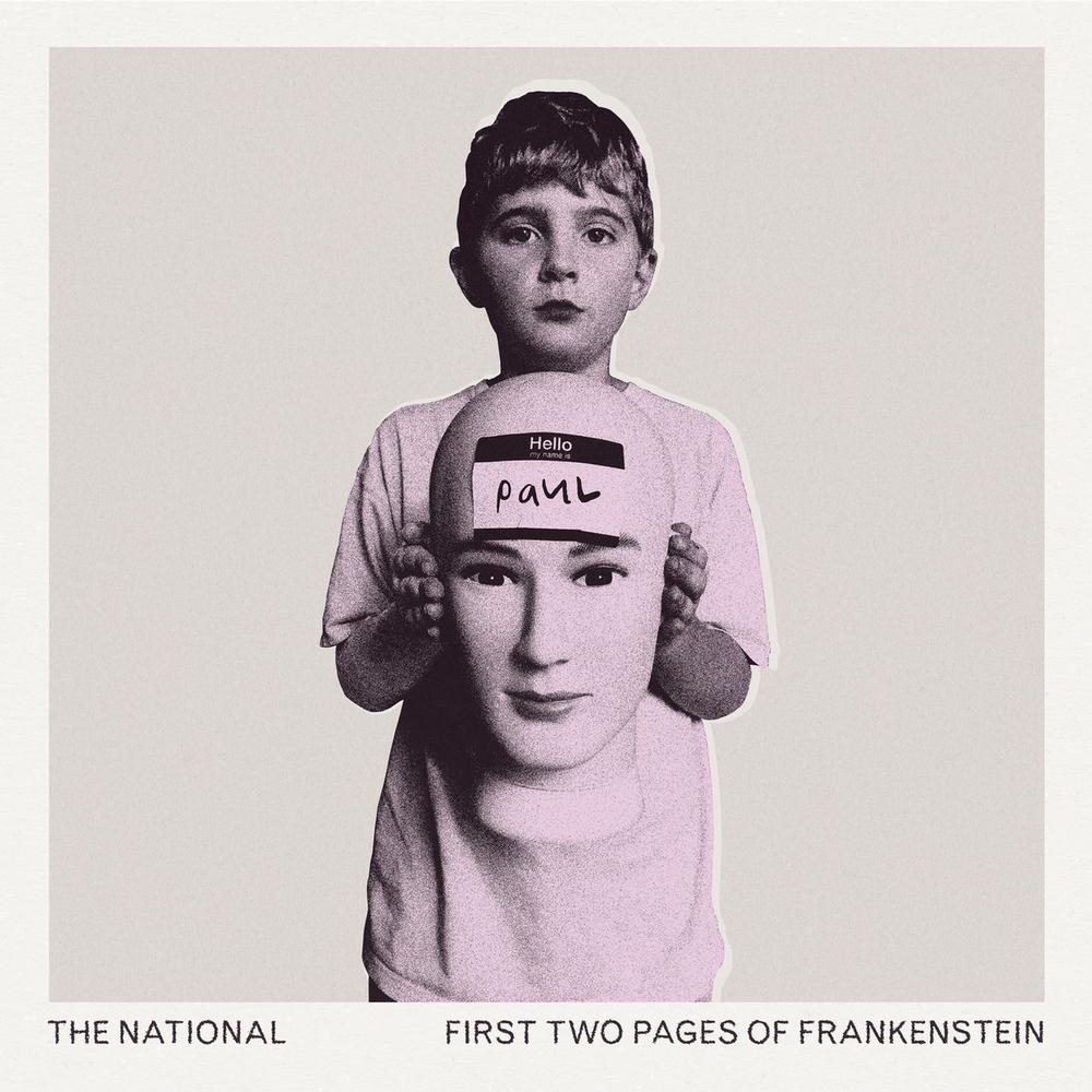 The National First Two Pages of Frankenstein 2LP vinyl front cover sleeve with 4AD label and tracklist on back