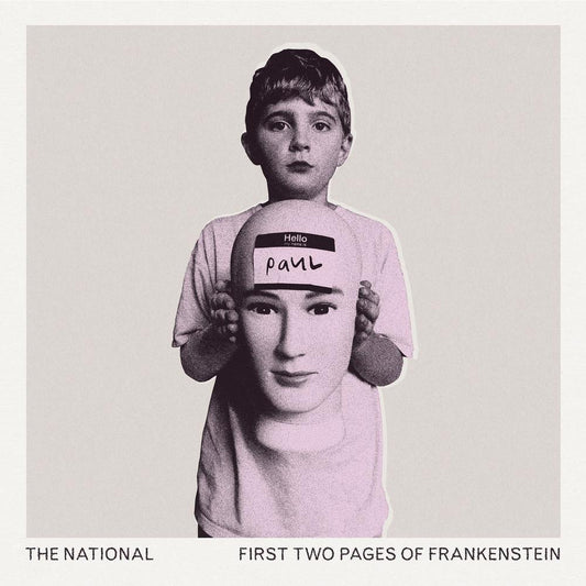The National First Two Pages of Frankenstein 2LP vinyl front cover sleeve with 4AD label and tracklist on back