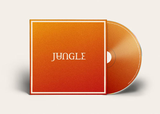 Jungle Volcano CD in jewel case showing artist name Jungle and album title Volcano with standard 12 cm audio CD inside