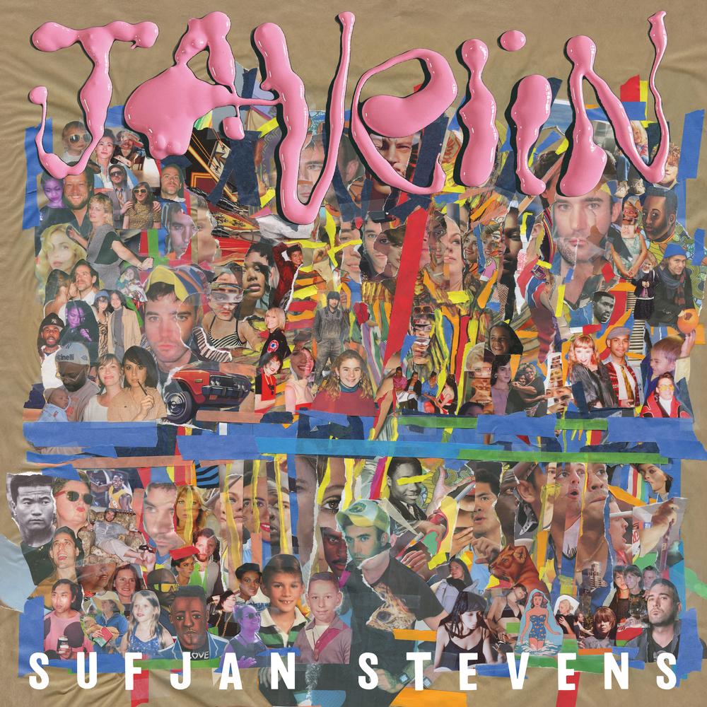 Sufjan Stevens Javelin LP vinyl gatefold with violet-hued cover and 48-page art book