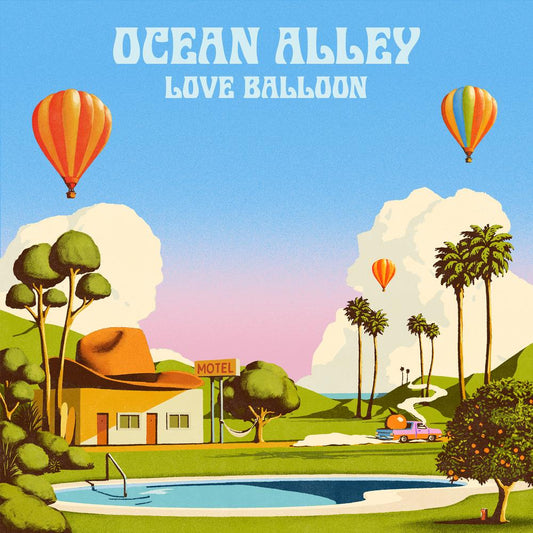 Ocean Alley Love Balloon transparent orange 180g vinyl LP with orange disc and front sleeve artwork visible