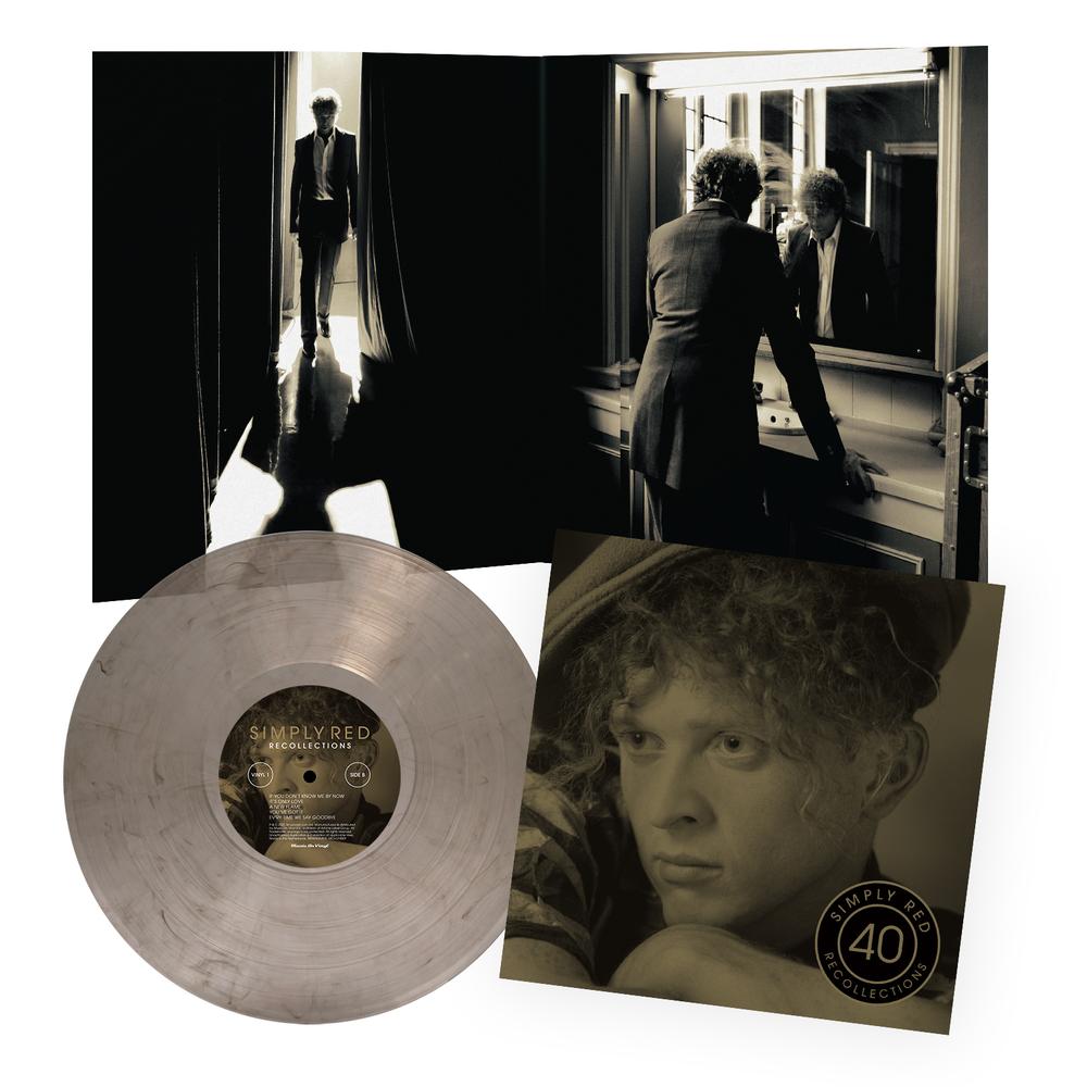 Simply Red RECOLLECTIONS (LIMITED CRYSTAL CLEAR & BLACK MARBLE COLOURED VINYL)
