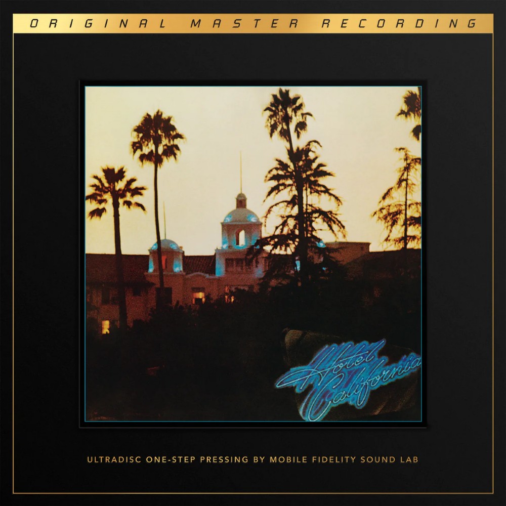 MoFi UltraDisc One-Step Hotel California 2LP box set 45RPM 180g SuperVinyl numbered edition foil-stamped jackets