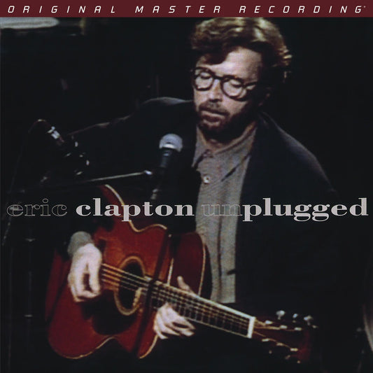 MoFi Eric Clapton Unplugged numbered hybrid SACD in jewel case showing album cover and SACD label