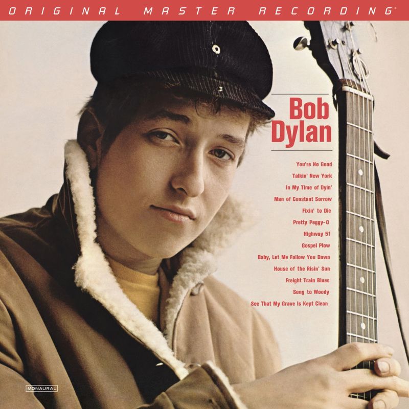 MoFi Bob Dylan Mono 180g LP front cover in numbered Stoughton jacket with 13-track 1962 mono sequence