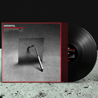 Interpol The Other Side Of Make-Believe black 12-inch vinyl LP sleeve and disc visible