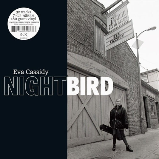 Eva Cassidy Nightbird 7x45 RPM 180g LP box set with seven heavyweight black vinyl discs and fold-out box
